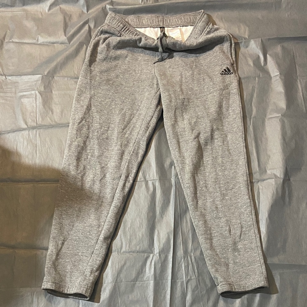 Adidas Kids Heather Gray Joggers